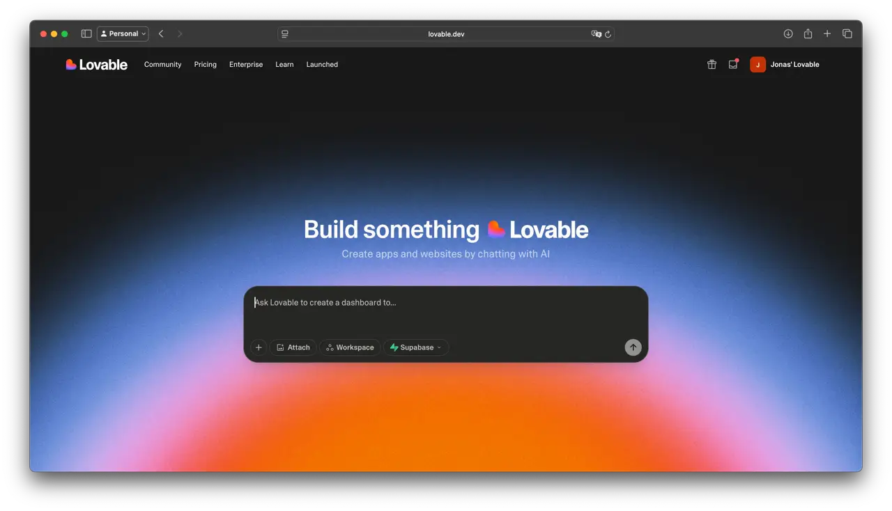 Lovable Dashboard